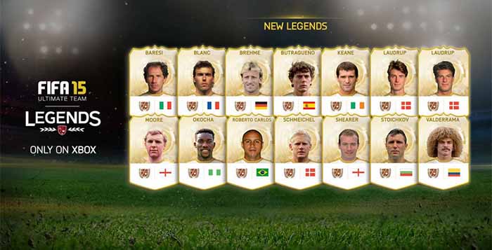 Quince nuevas leyendas en FIFA 15 Ultimate Team